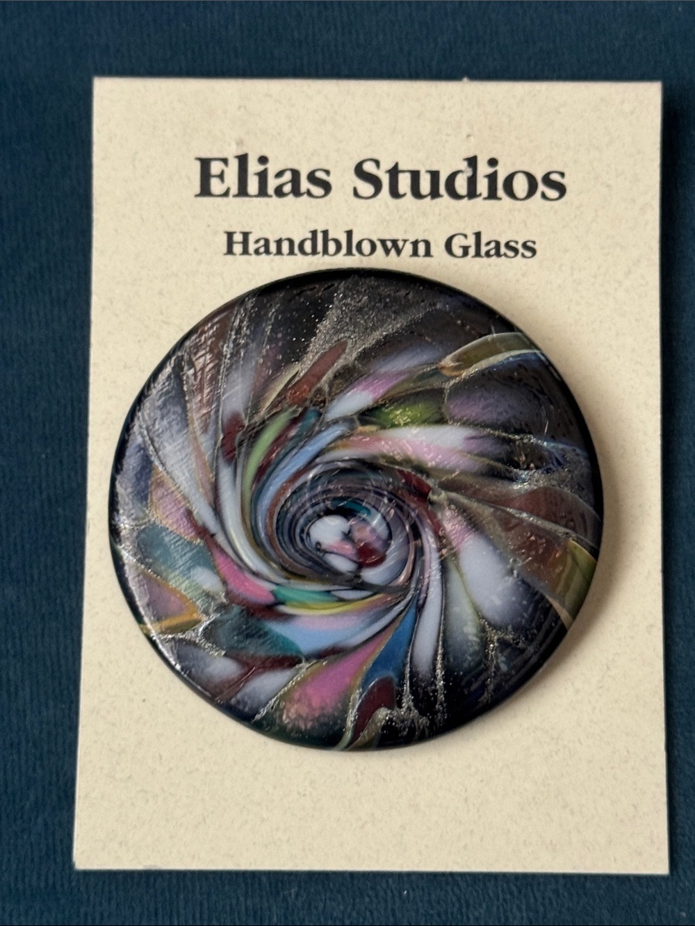 Elias Studios Handblown Glass Brooch